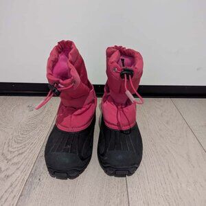 Rain Boots Black and Pink Size 6.5